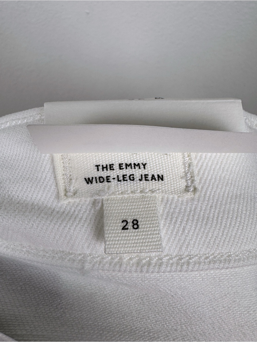 Madewell Emmy Super Stretch Denim Wide Leg Jeans White Size 28 NWT - Picture 9 of 10